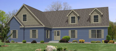 Artist's Rendering of The Majestic Master Suite II Modular Home (Pennwest Homes Model: HR172-AZ)