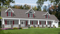 The Entertainer II Modular Home Artist's Rendering The Entertainer II Modular Home Artist's Rendering