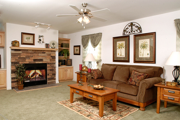 Patriot Home Sales - Model: HR108-A Sample Home Pennwest Oakland Sample Home # 1 Ranch Style Modular Home - Family Room Photo Patriot Home Sales - Model: HR108-A Sample Home Pennwest Oakland Sample Home # 1 Ranch Style Modular Home - Family Room Photo