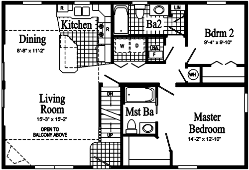 Bayshore HP101-A First Floor Floor Plan - Click To Enlarge Floor Plan