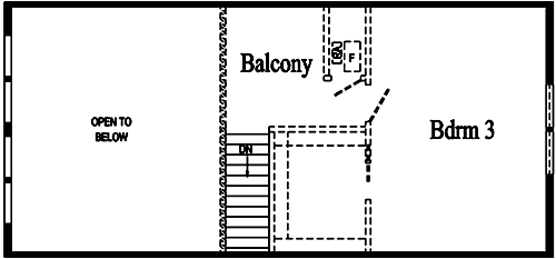 Bayshore HP101-A Unfinished Second Floor Floor Plan - Click To Enlarge Floor Plan