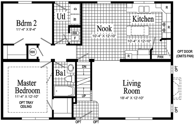 Cape Modular Home Floor Plan Apex Homes