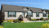 The Pennflex II Ranch Modular Home Artist's Rendering The Pennflex II Ranch Modular Home Artist's Rendering