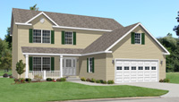 Jefferson II Modular Home Artist's Rendering Jefferson II Modular Home Artist's Rendering