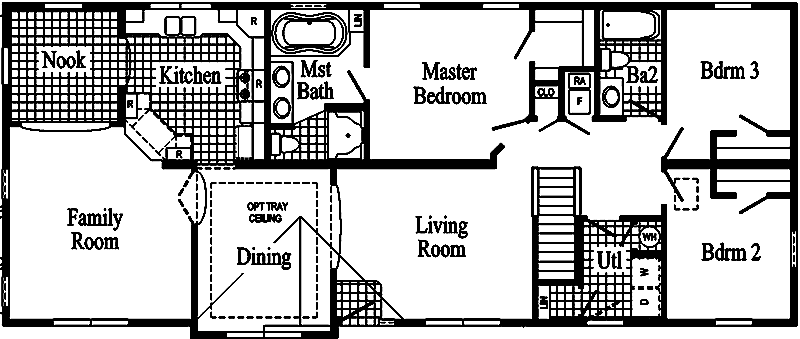 Monticello HV101-A Floor Plan - Click To Enlarge Floor Plan