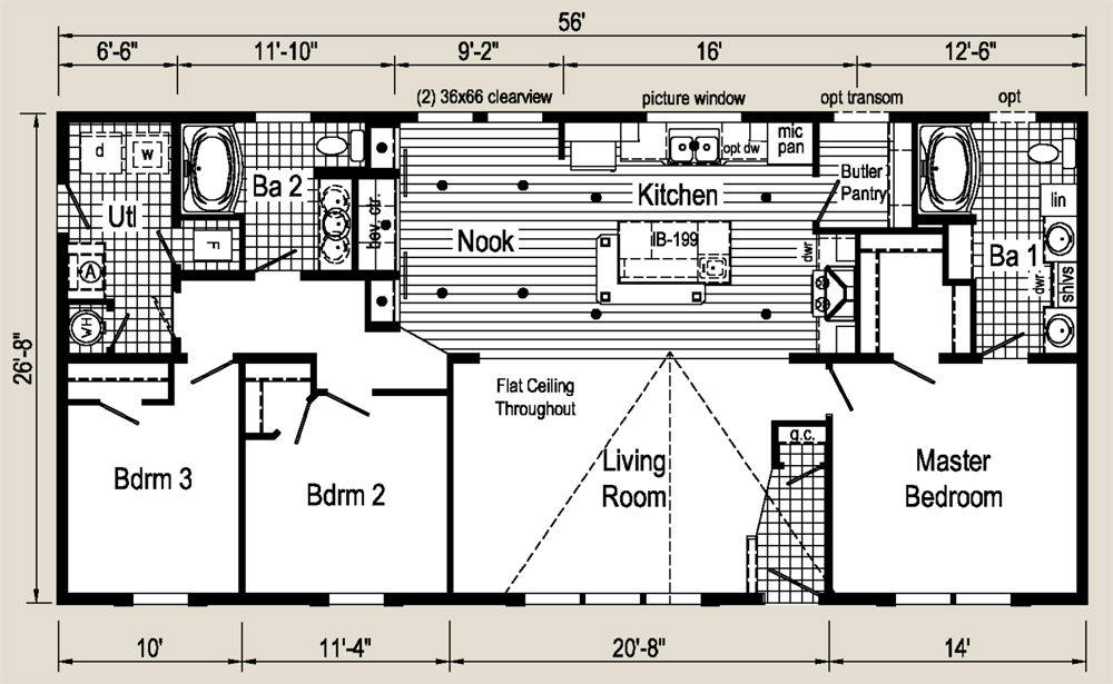 Richland Elite GF900A Floor Plan