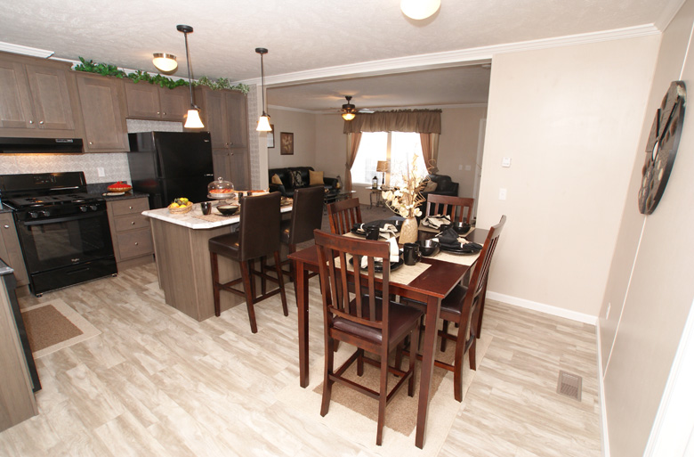 49 - Eagle River Greystone 48J1010 Dining Area Into Kitchen
