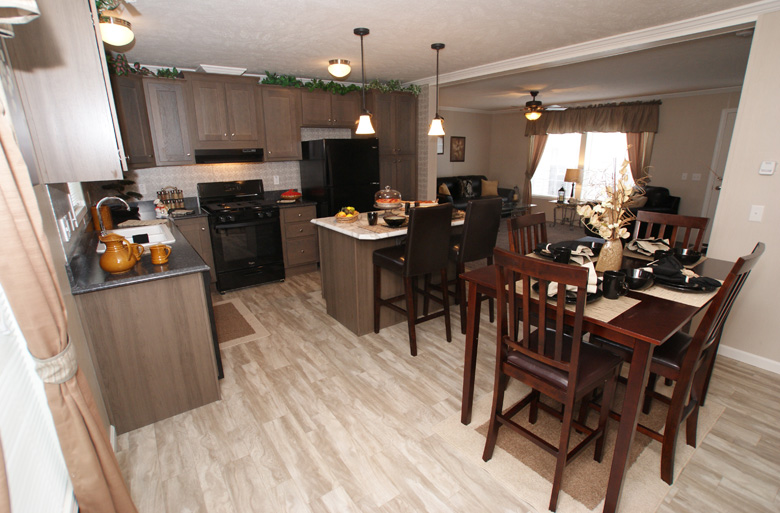 50 - Eagle River Greystone 48J1010 Dining Area Into Kitchen