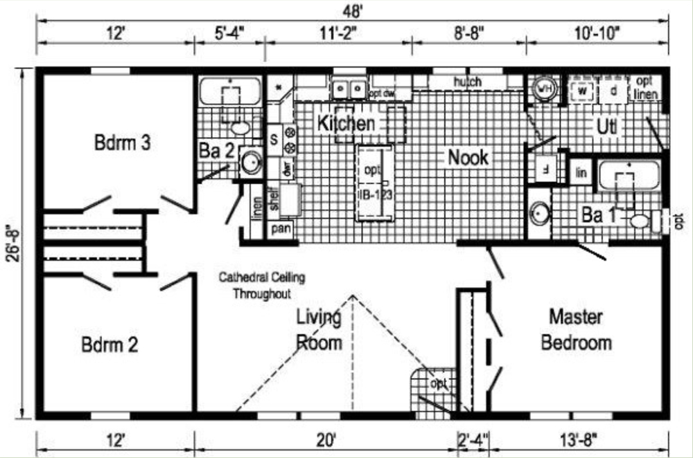 Eastland A3222A Floor Plan