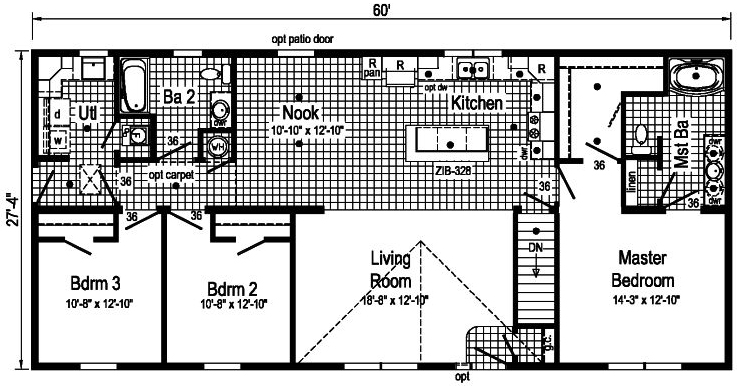 WILLOWBROOKE - 2P2013-R Floor Plan